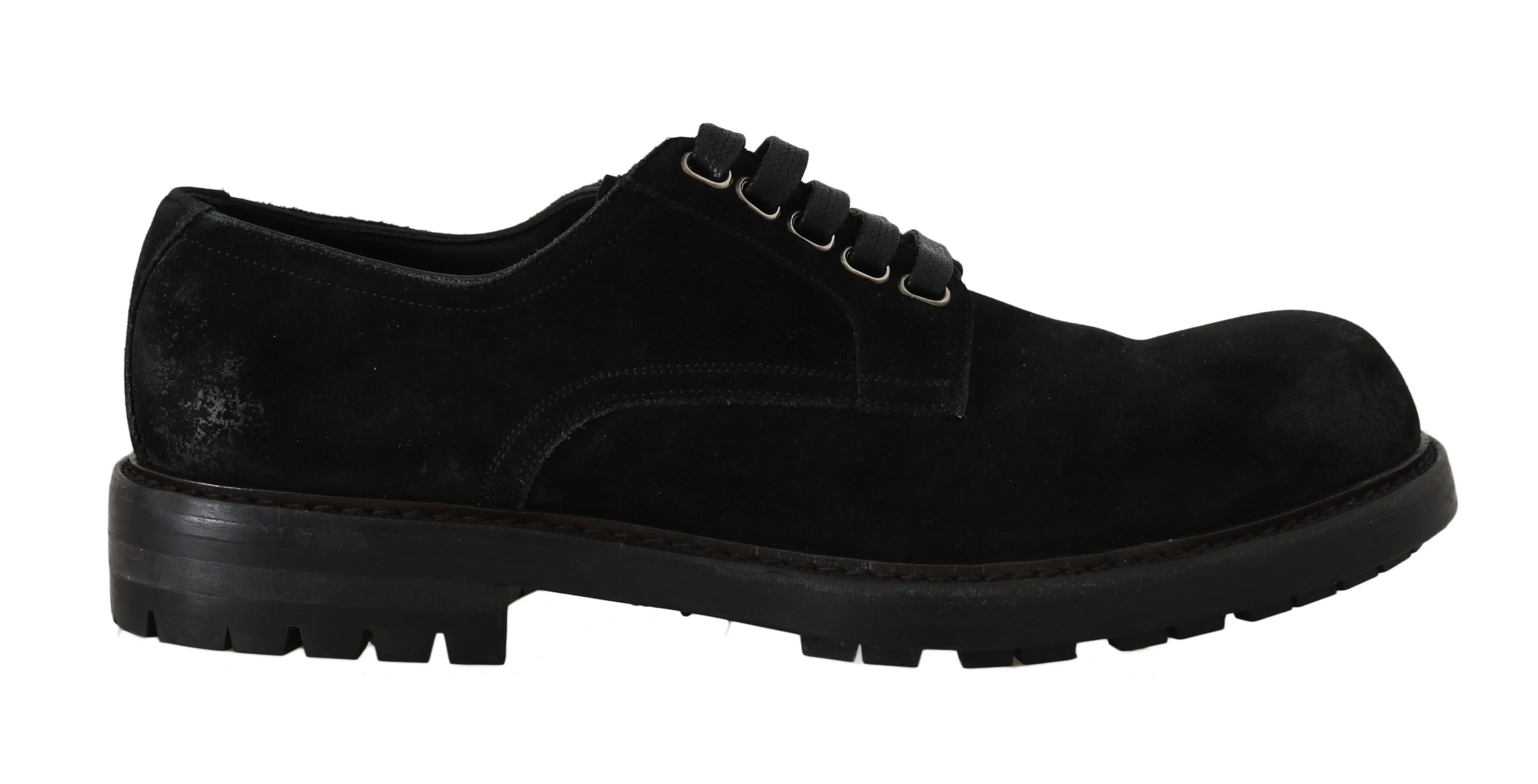 Black Leather Derby Formal Shoes