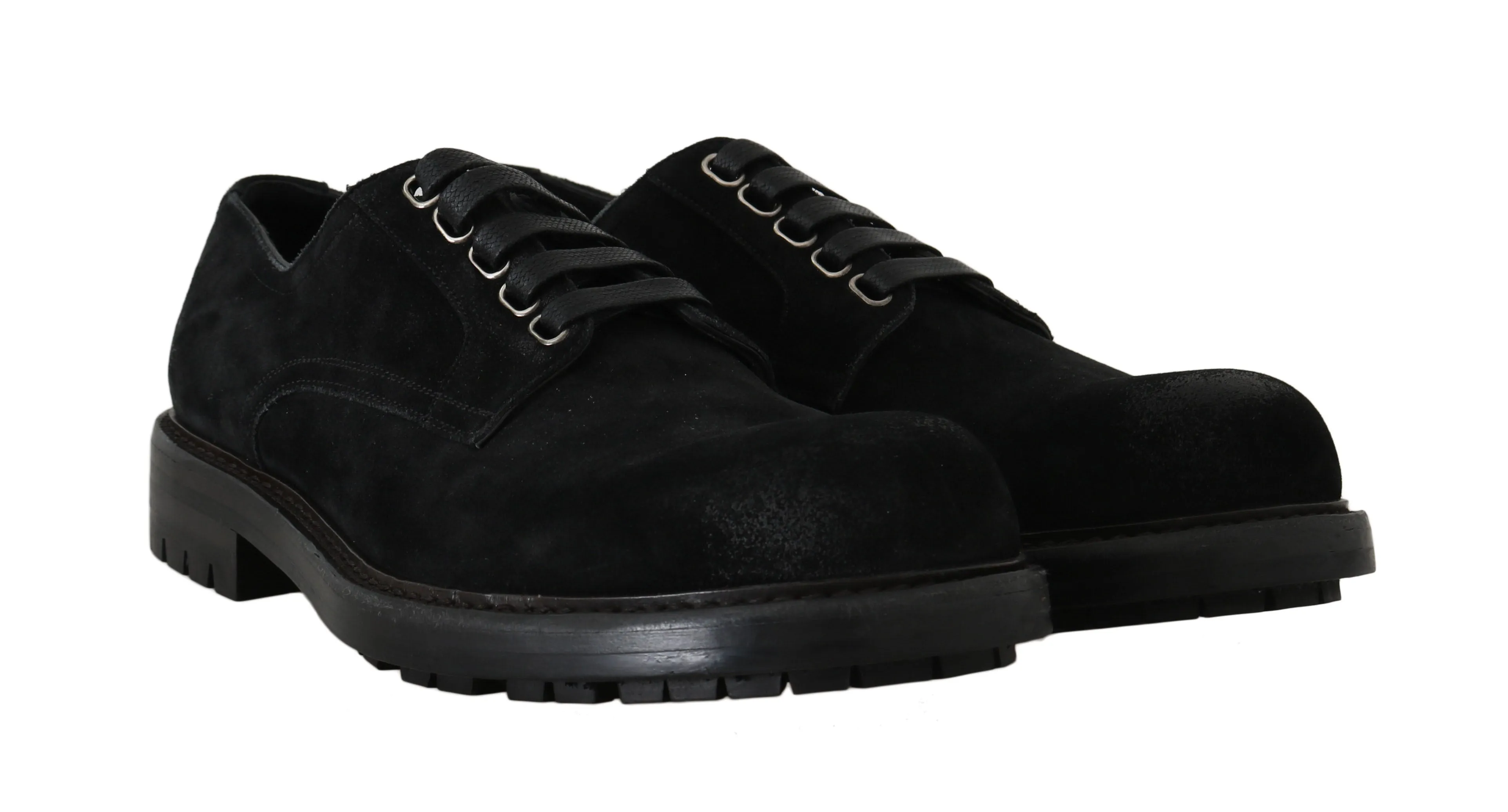 Black Leather Derby Formal Shoes
