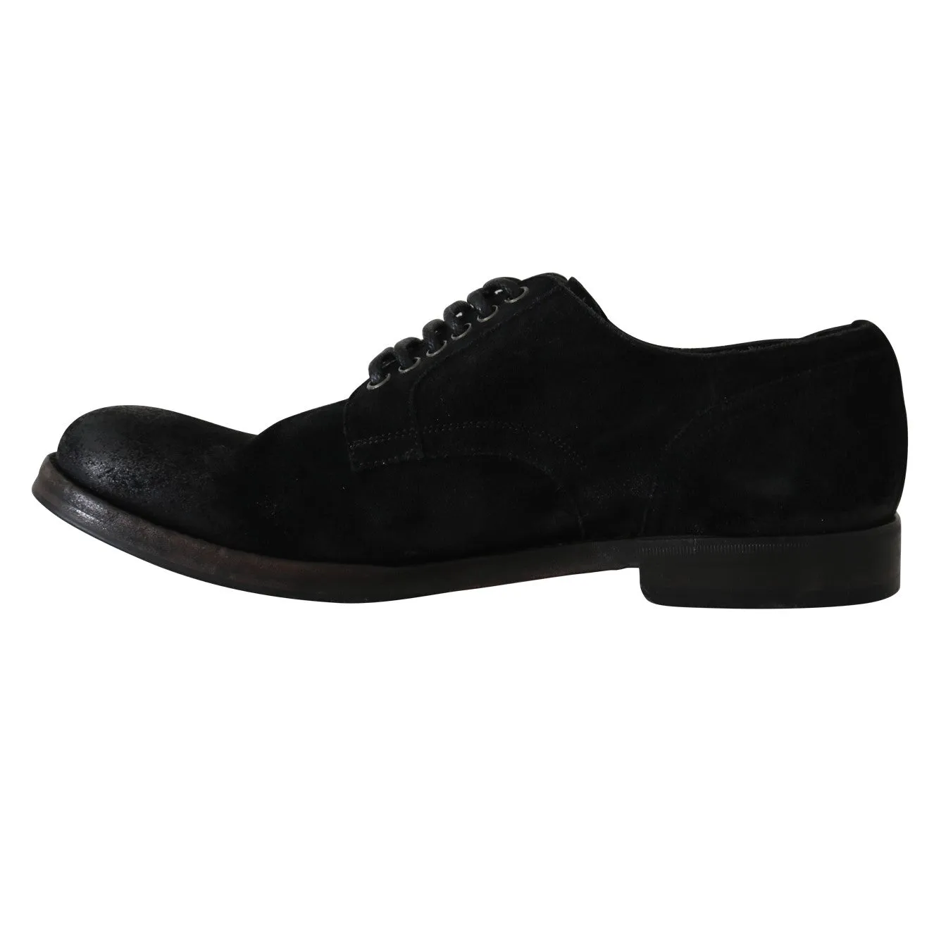 Black Leather Laceups Derby Laceups Shoes