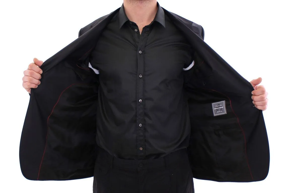 Black SICILIA wool blazer