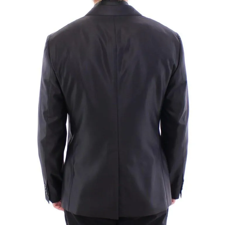Black SICILIA wool blazer