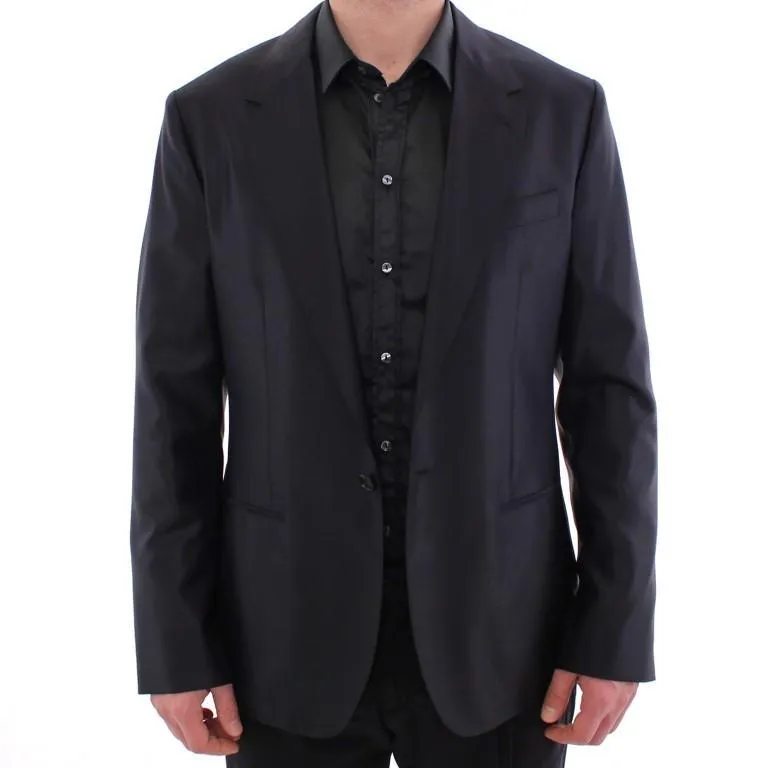 Black SICILIA wool blazer