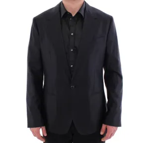 Black SICILIA wool blazer