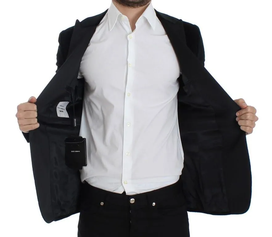 Black striped slim MARTINI blazer