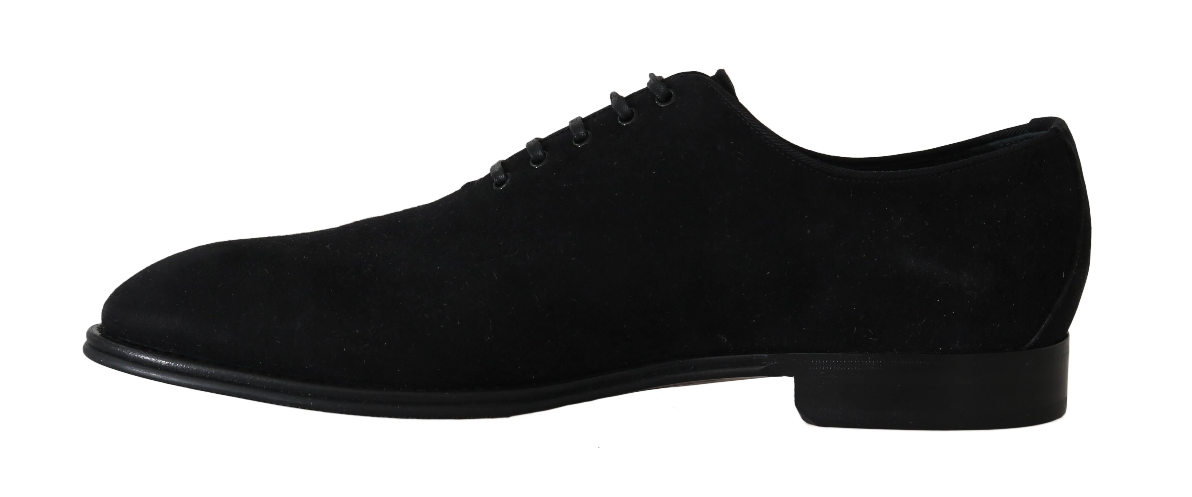Black Suede Leather Derby Dress Shoes