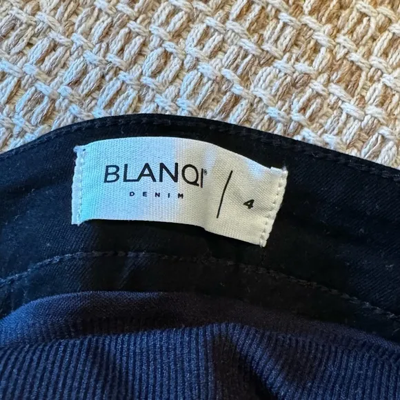 BLANQI Maternity Black Distressed Skinny Jeans with Belly Support Size 4