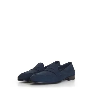 Blue Suede 'Appia' Penny Loafer