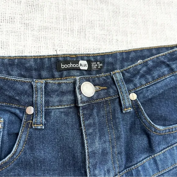 boohoo swirl denim jeans