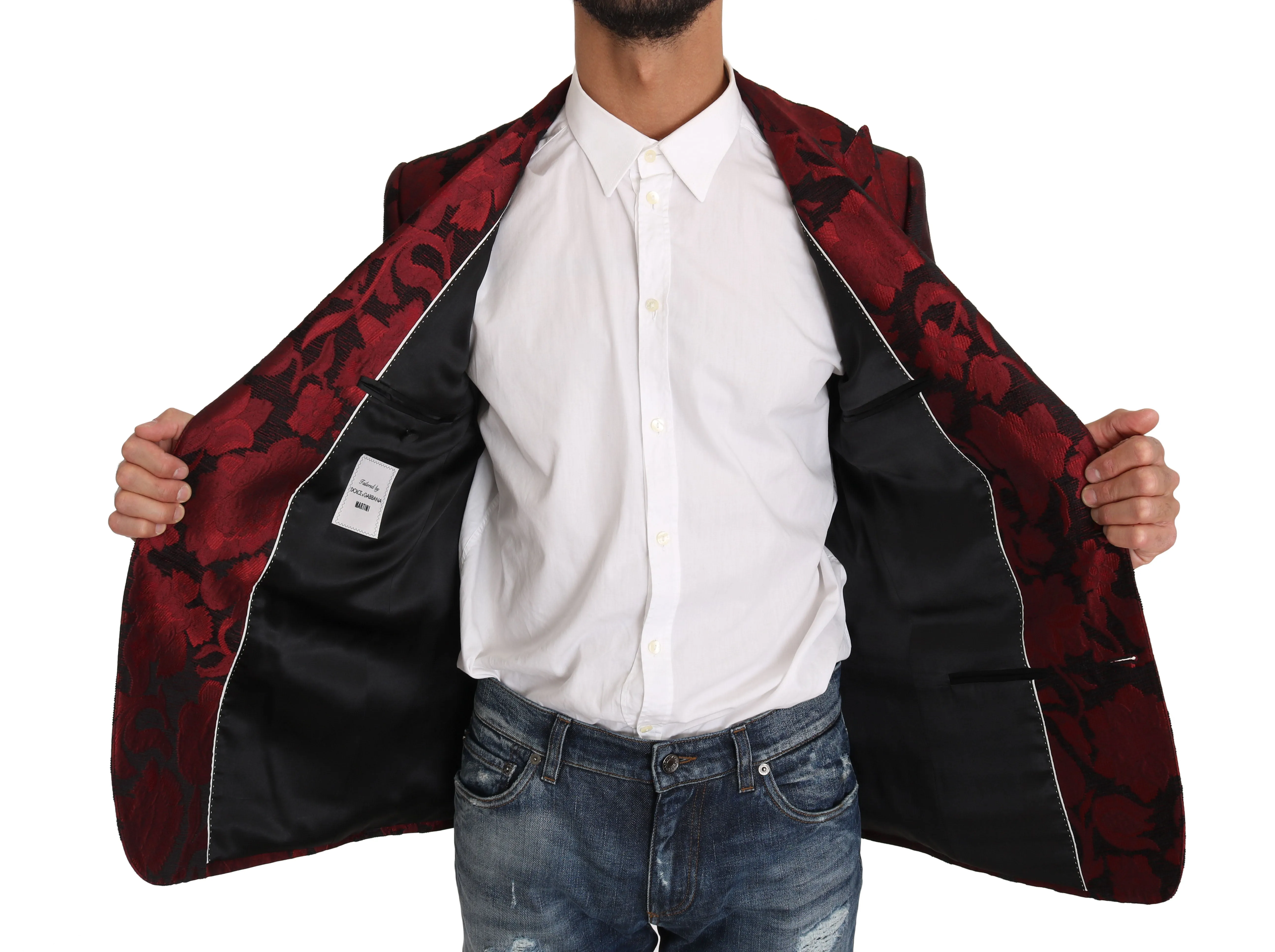 Bordeaux Jacquard MARTINI Blazer Jacket
