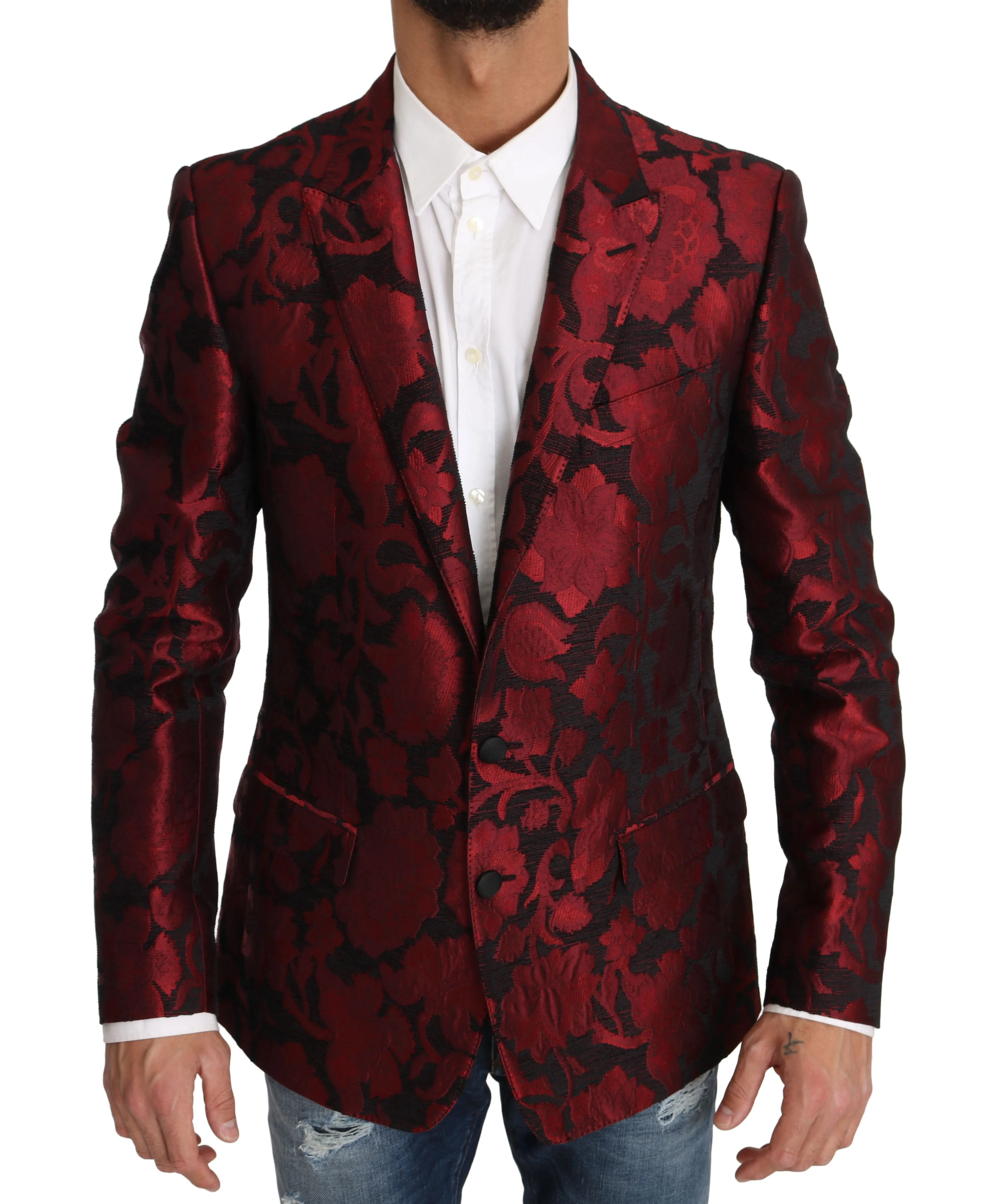 Bordeaux Jacquard MARTINI Blazer Jacket