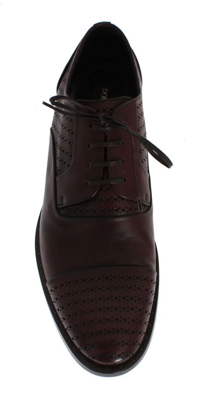 Bordeaux Leather Dress Formal Shoes