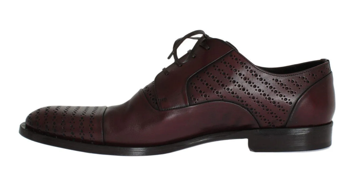 Bordeaux Leather Dress Formal Shoes