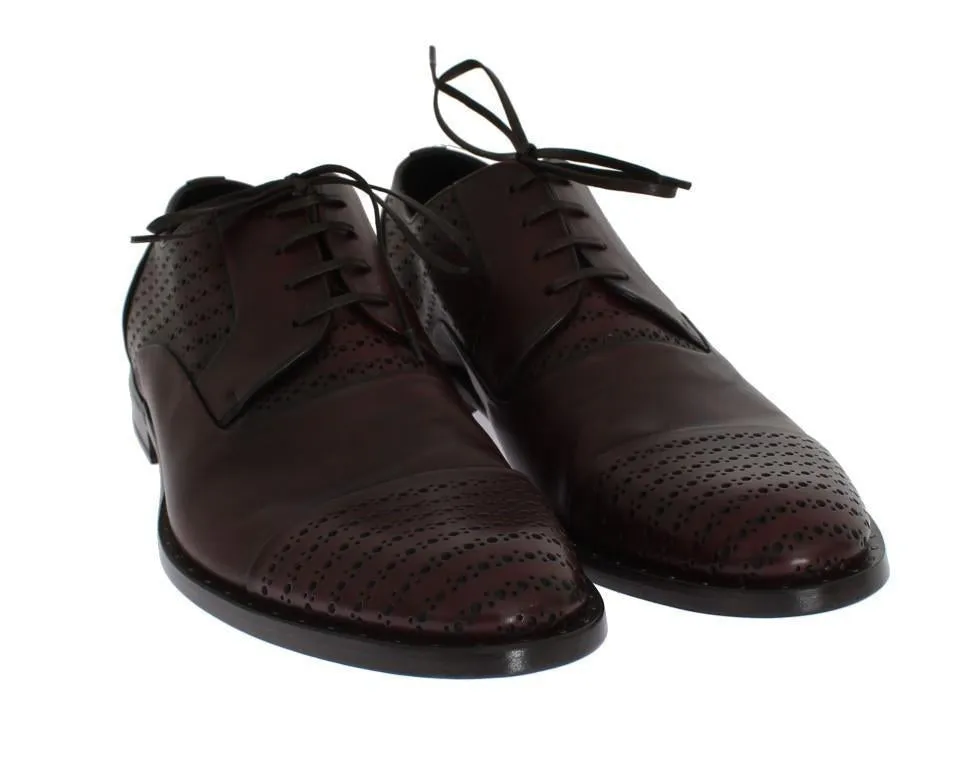 Bordeaux Leather Dress Formal Shoes