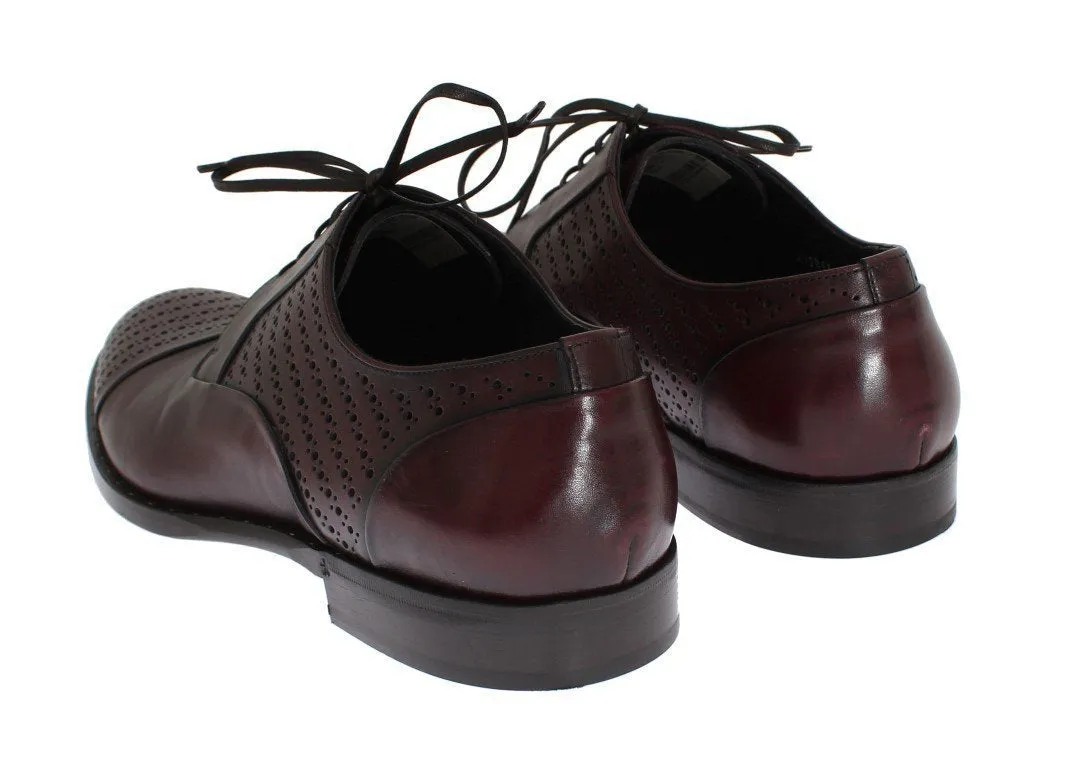 Bordeaux Leather Dress Formal Shoes
