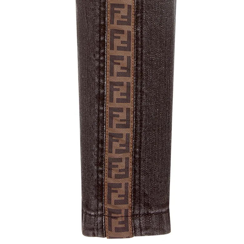 Boys Fendi Denim Logo Jeans