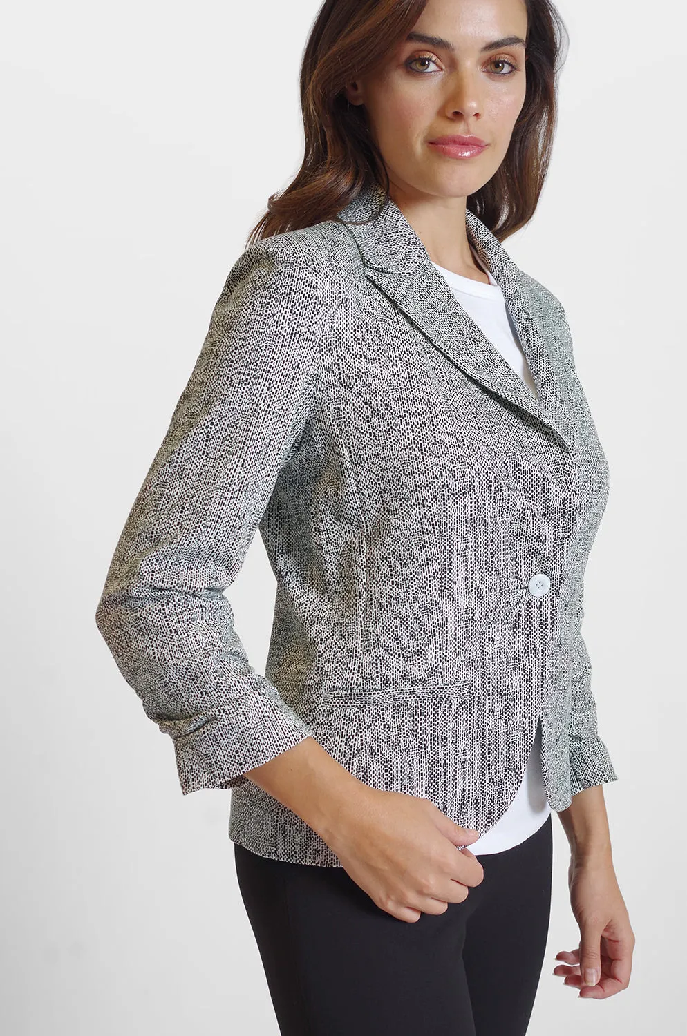 Brett Jacket - Tile Print: FINAL SALE