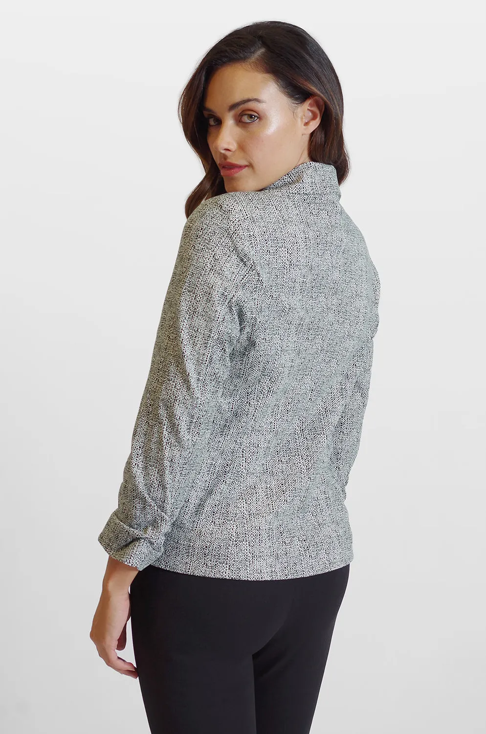 Brett Jacket - Tile Print: FINAL SALE