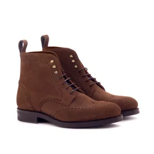 Brogue Boot • Brown Lux Suede