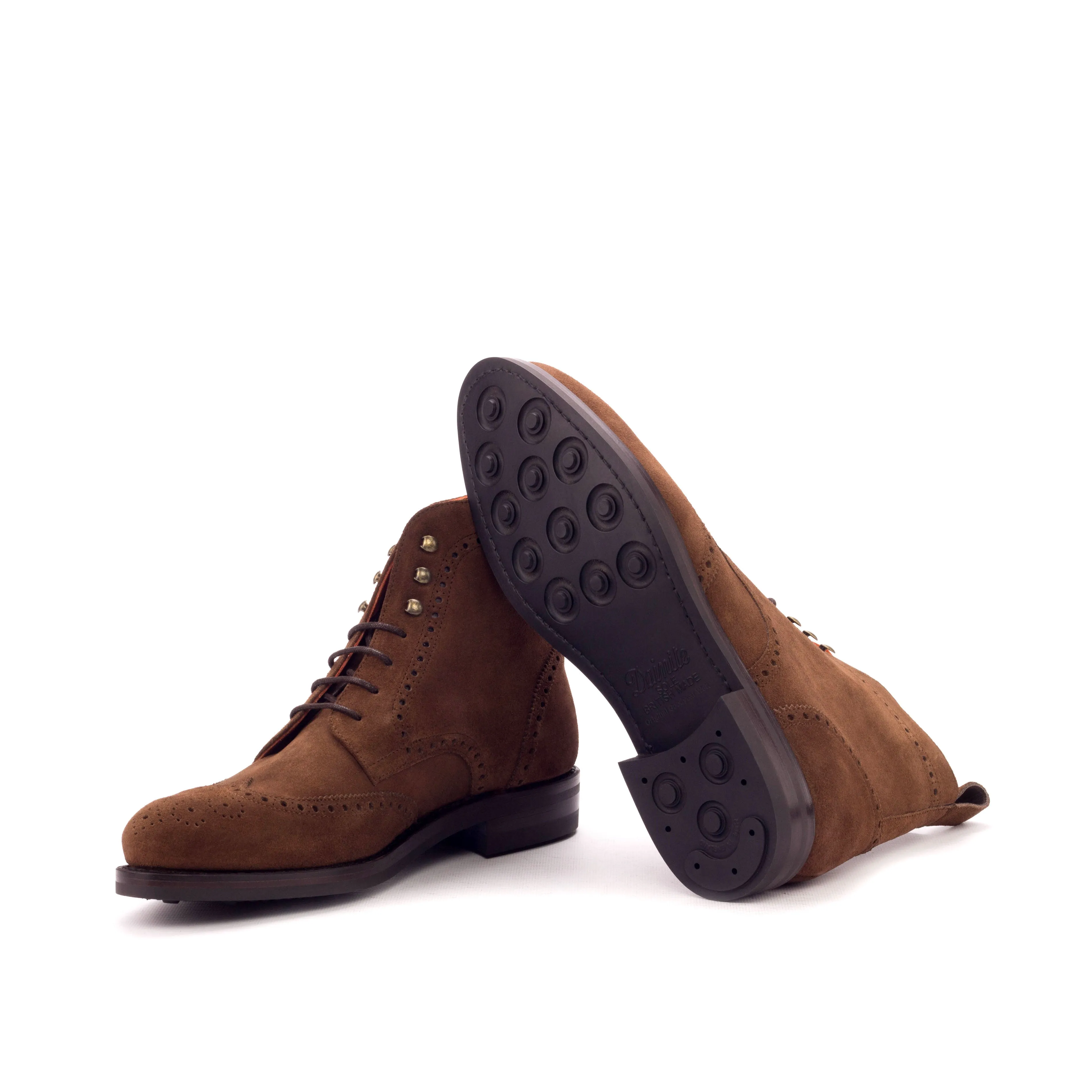 Brogue Boot • Brown Lux Suede