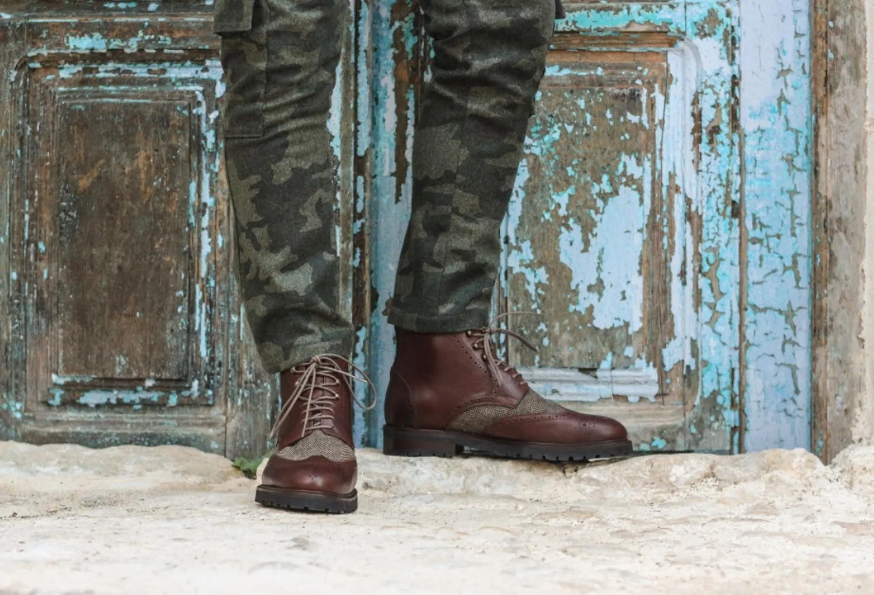 Brogue Boot • Brown Lux Suede
