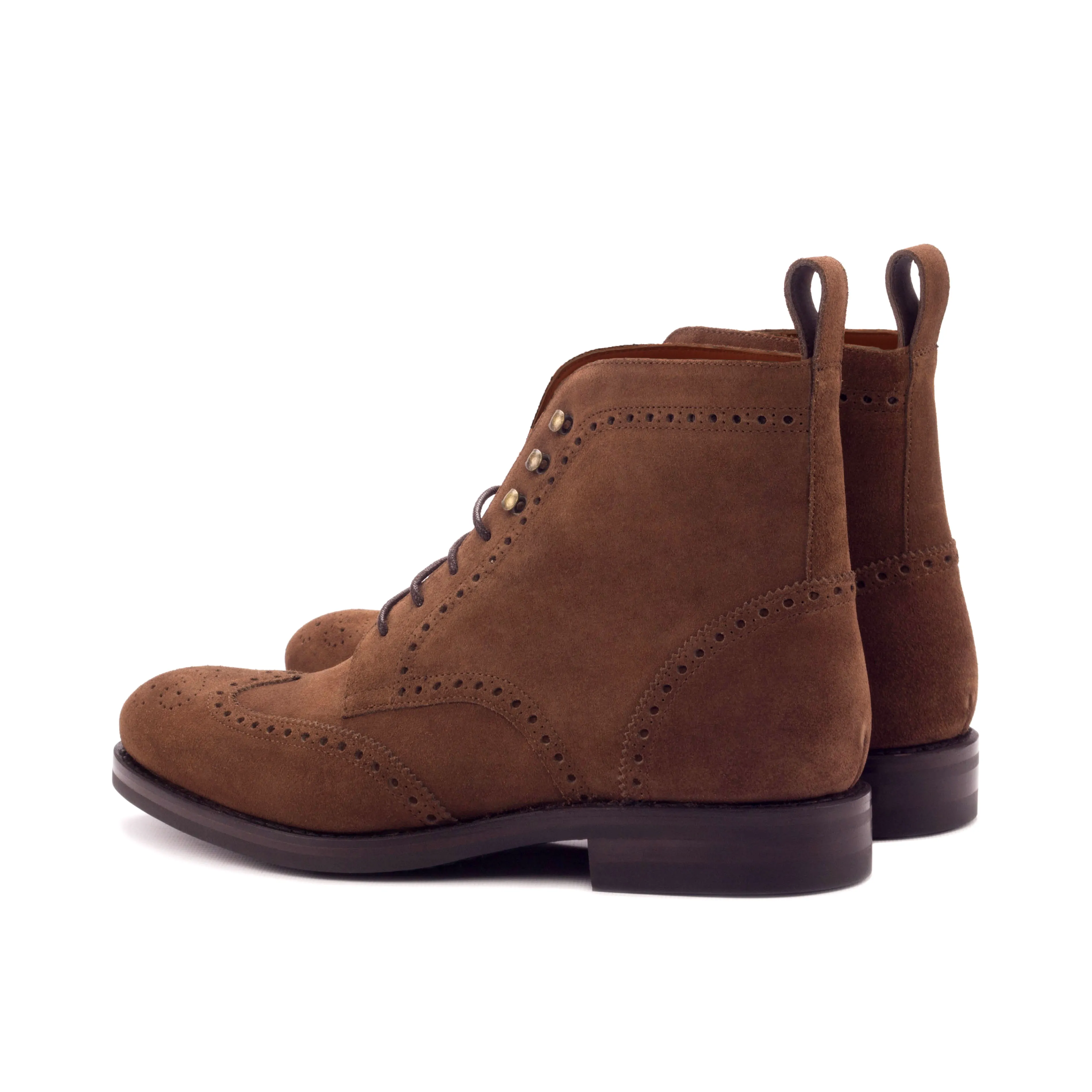 Brogue Boot • Brown Lux Suede