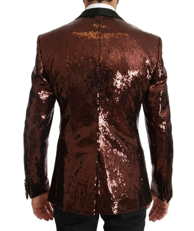 Bronze Sequined Slim MARTINI Blazer