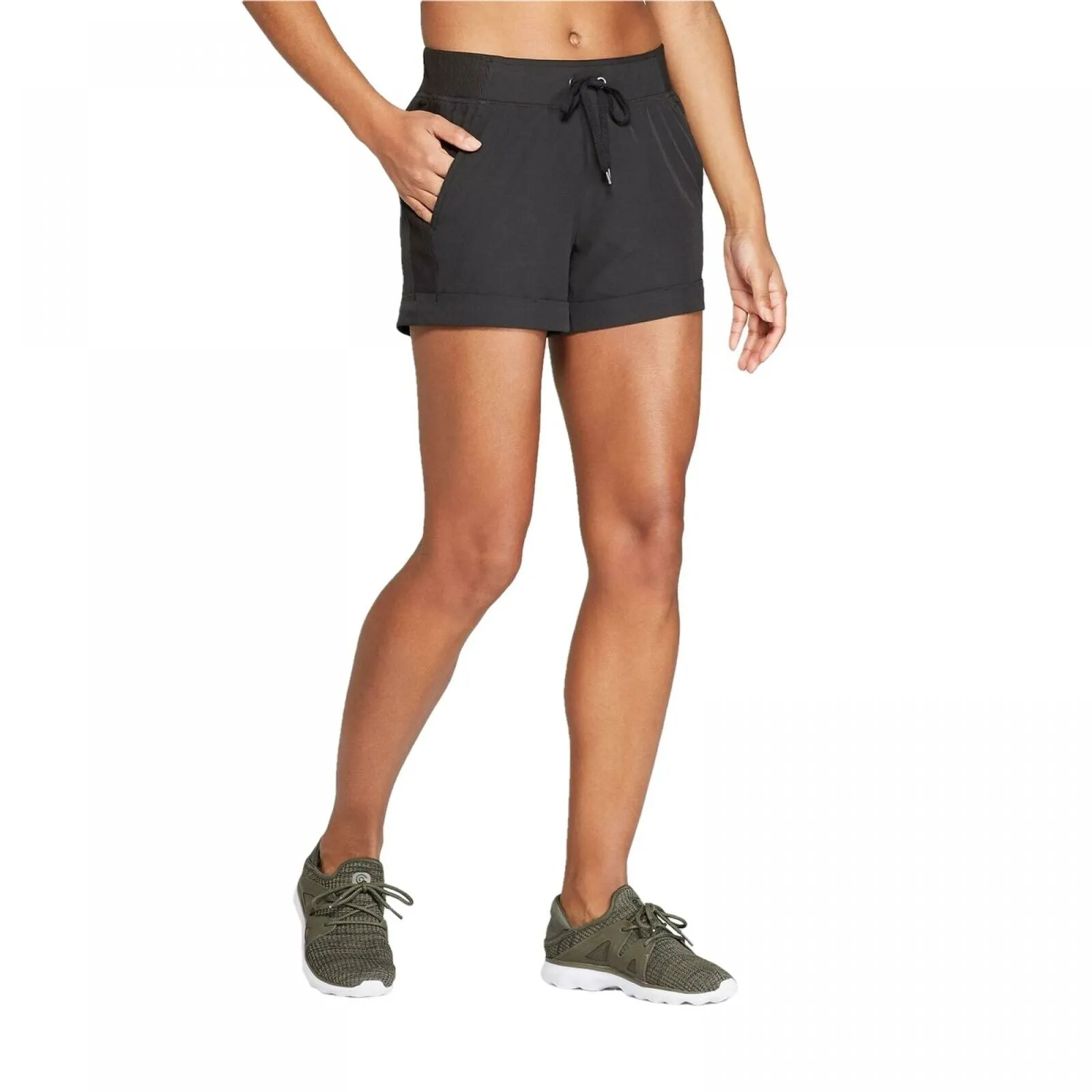C9 Champion Women's Woven Mid Rise Athletic Workout Shorts
