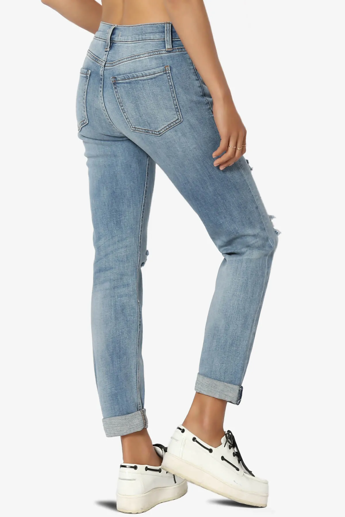 Caitlin Distressed Boyfriend Jeans