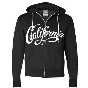 California Beach Script Zip-Up Hoodie