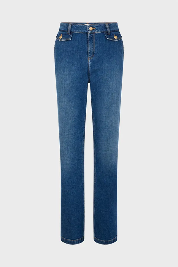 CAMY RAW DENIM BOOTCUT JEANS