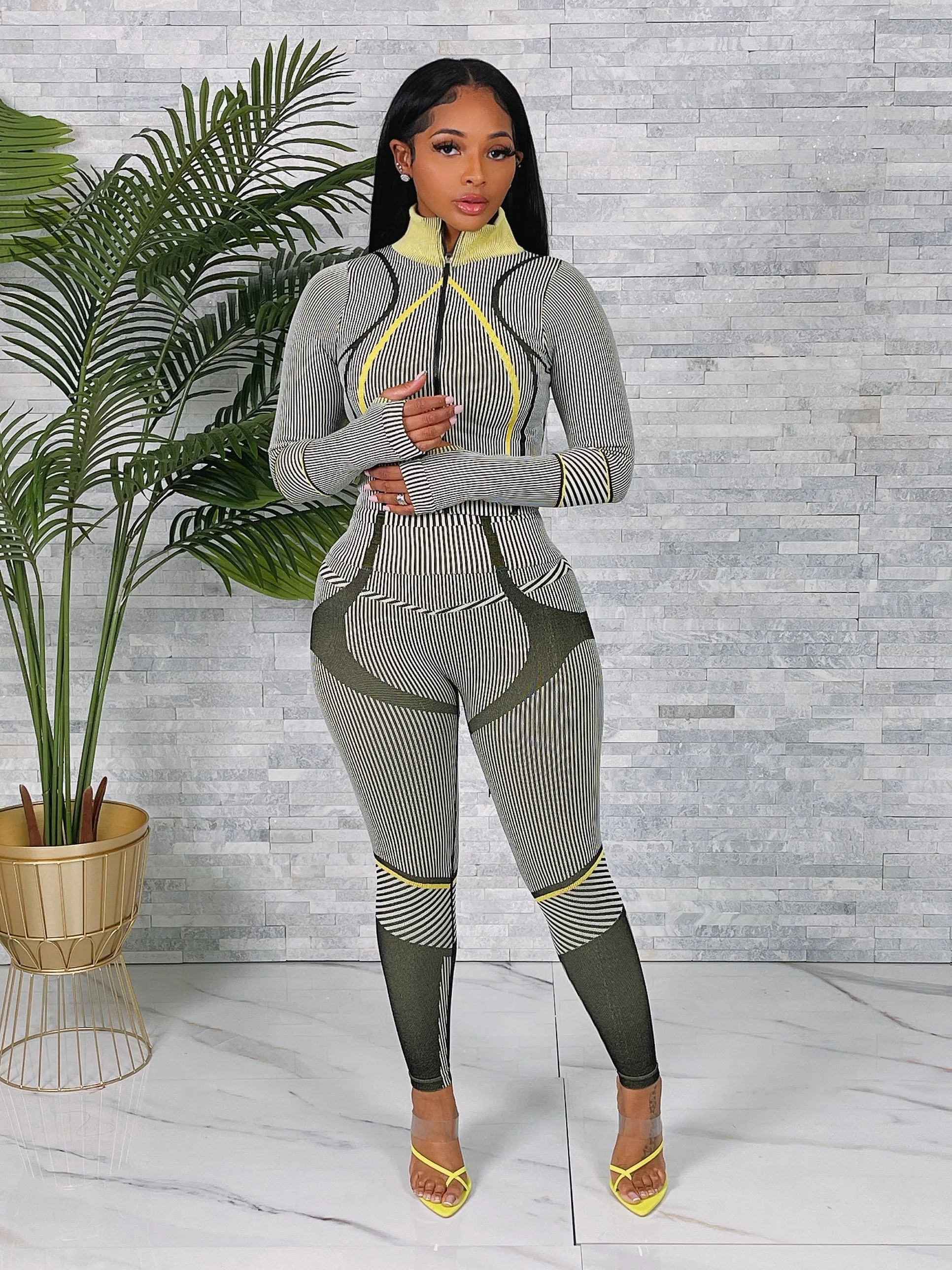 CARDI03P - ACTIVEWEAR SLIM FIT YOGA SET