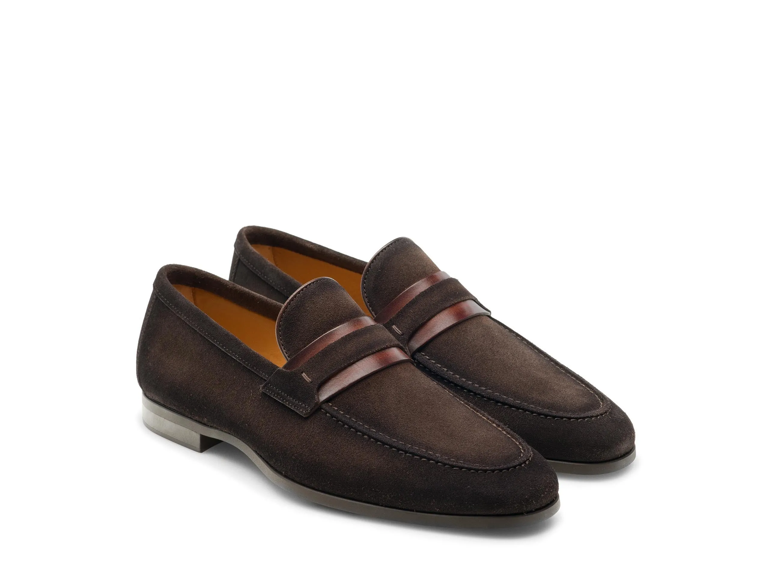 Cascade Banded Loafer - Brown Suede
