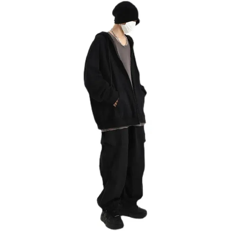 Casual Hooded Zip-Up Jacket