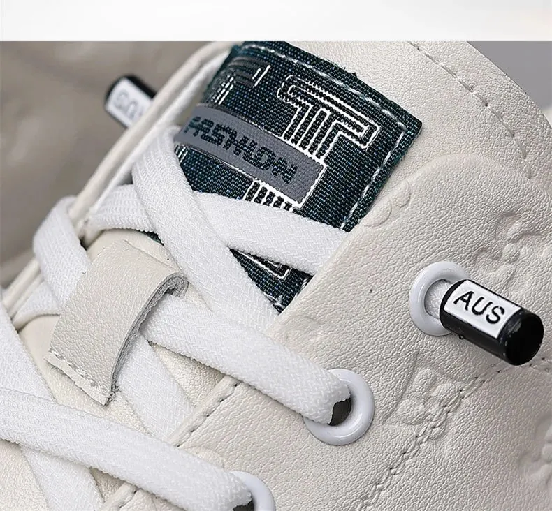 Chaussures de luxe surélevées de 5cm 2024 / 2024 Spring Men's Elevator Shoes Men Loafers White Soft Leather Moccasins Height Increased 5cm Taller Shoes Man Sneakers