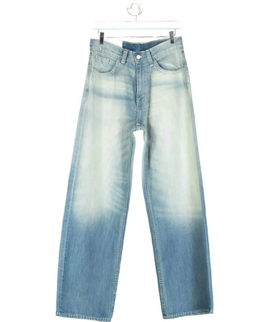 Cheap Monday Blue Wide Leg Faded Jeans W31