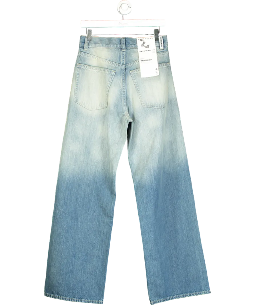 Cheap Monday Blue Wide Leg Faded Jeans W31