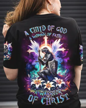 Christianartbag 3D T-Shirt For Women, A Warrior Of Christ Women's All Over Print Shirt, Christian Shirt, Faithful Fashion, 3D Printed Shirts for Christian Women, CABDS02221223