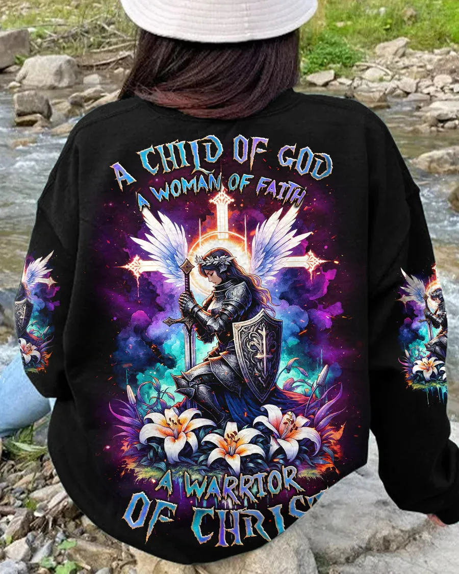 Christianartbag 3D T-Shirt For Women, A Warrior Of Christ Women's All Over Print Shirt, Christian Shirt, Faithful Fashion, 3D Printed Shirts for Christian Women, CABDS02221223