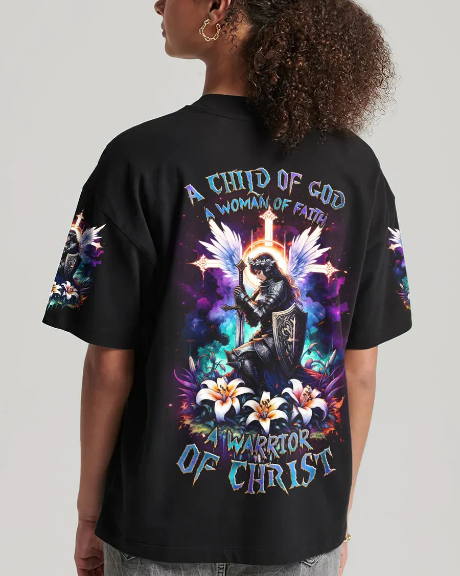 Christianartbag 3D T-Shirt For Women, A Warrior Of Christ Women's All Over Print Shirt, Christian Shirt, Faithful Fashion, 3D Printed Shirts for Christian Women, CABDS02221223