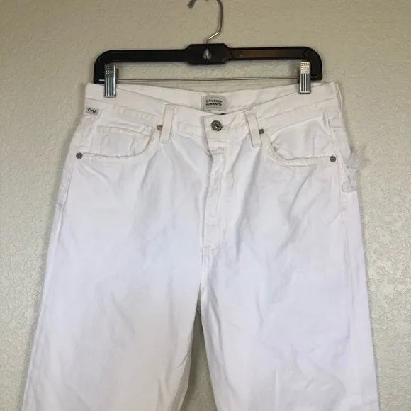Citizens of Humanity Daphne Crop Jeans in Lucent White size 29