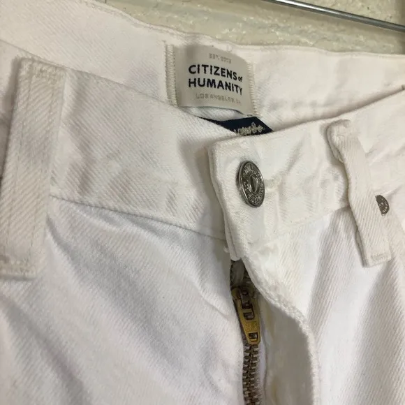Citizens of Humanity Daphne Crop Jeans in Lucent White size 29