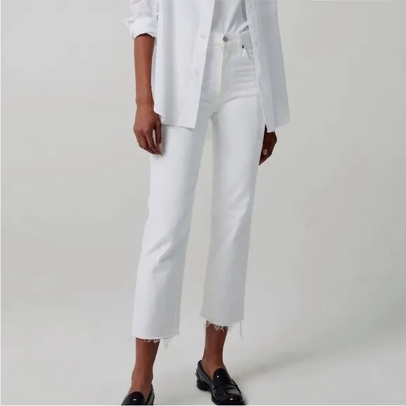 Citizens of Humanity Daphne Crop Jeans in Lucent White size 29