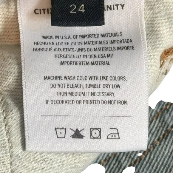 Citizens of Humanity Women’s Emerson Slim Fit Boyfriend Jeans Button Fly Size 24