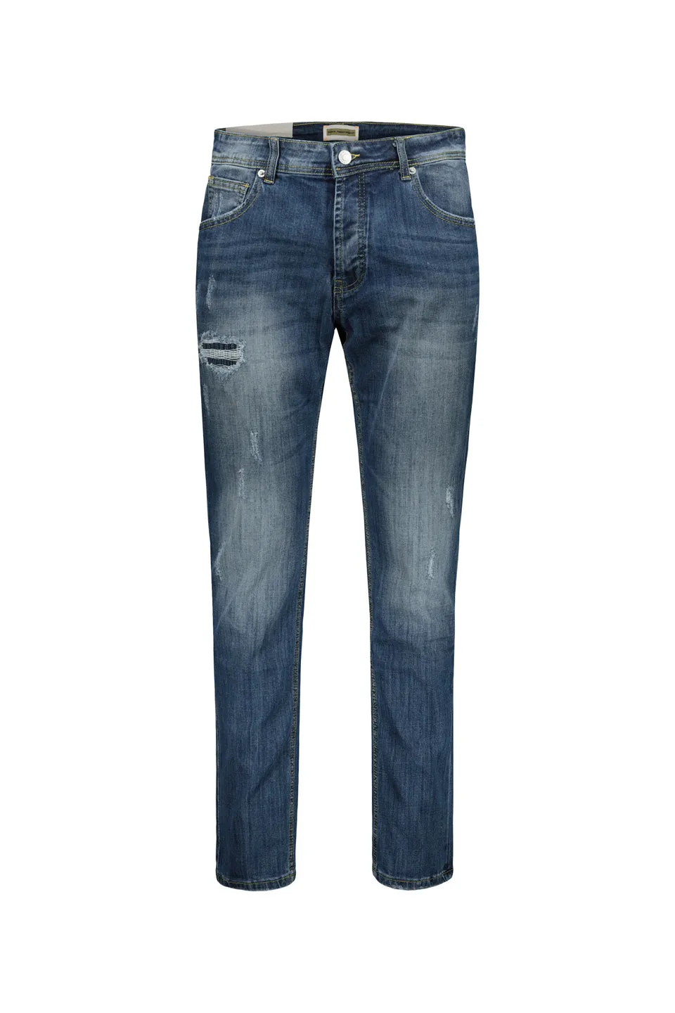Classic Blue Jeans With Pocket Detail