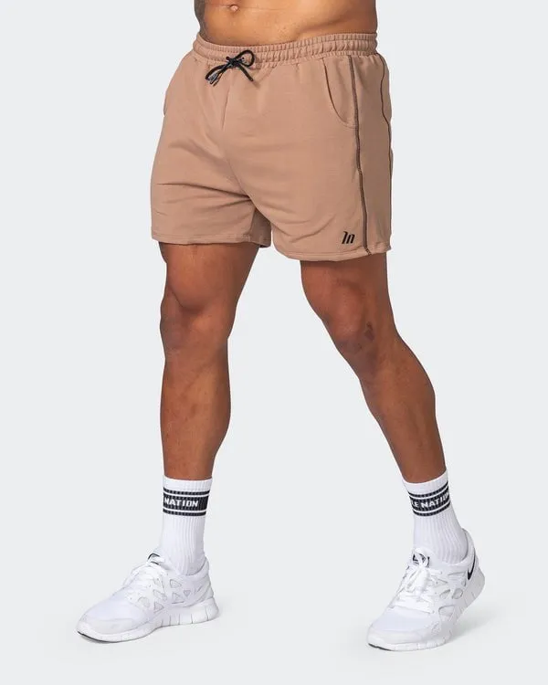 Classic Squat Shorts - Toffee Taupe