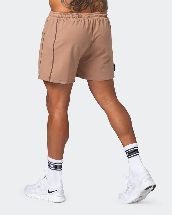Classic Squat Shorts - Toffee Taupe