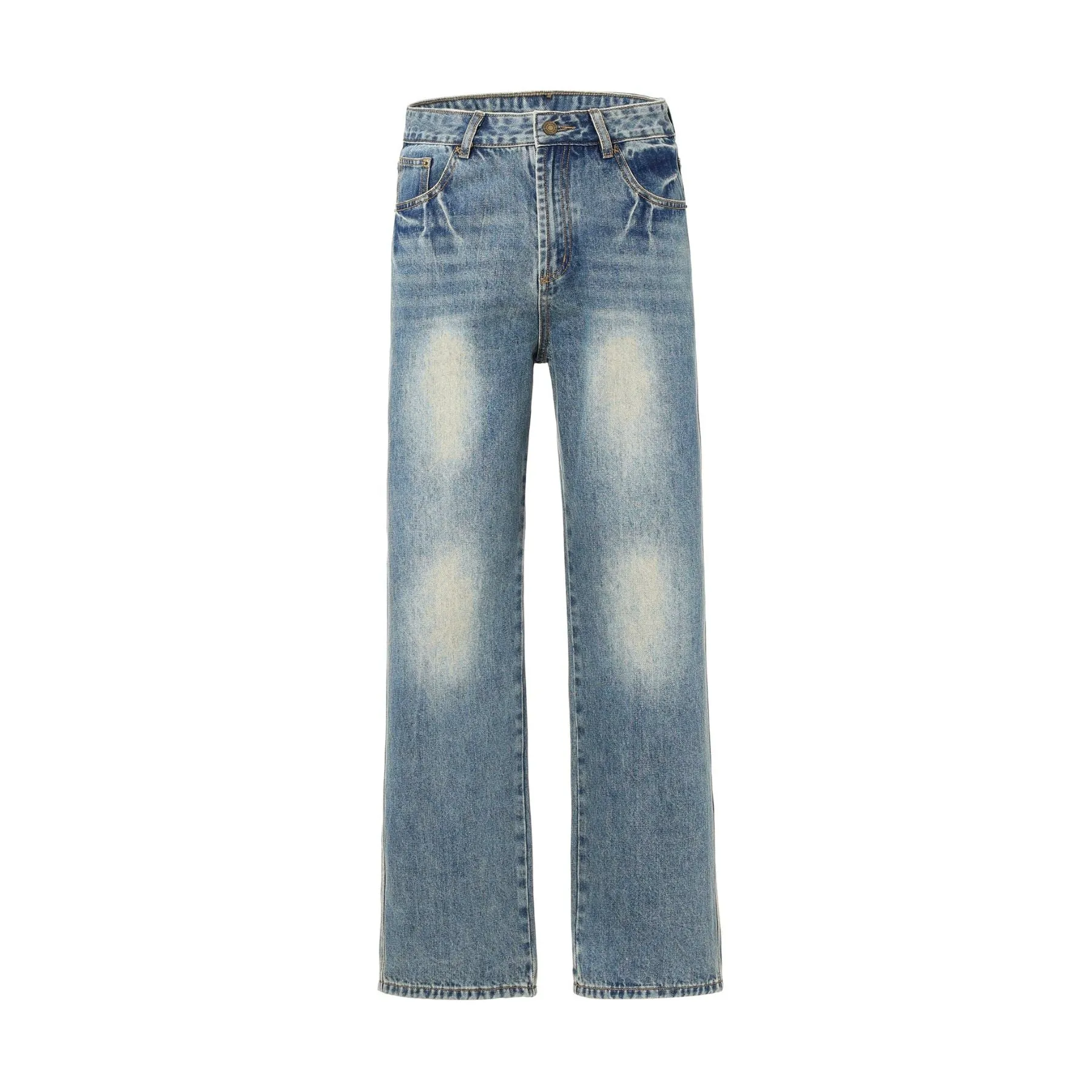 Cleanfit Baggy Washed Faded Jeans