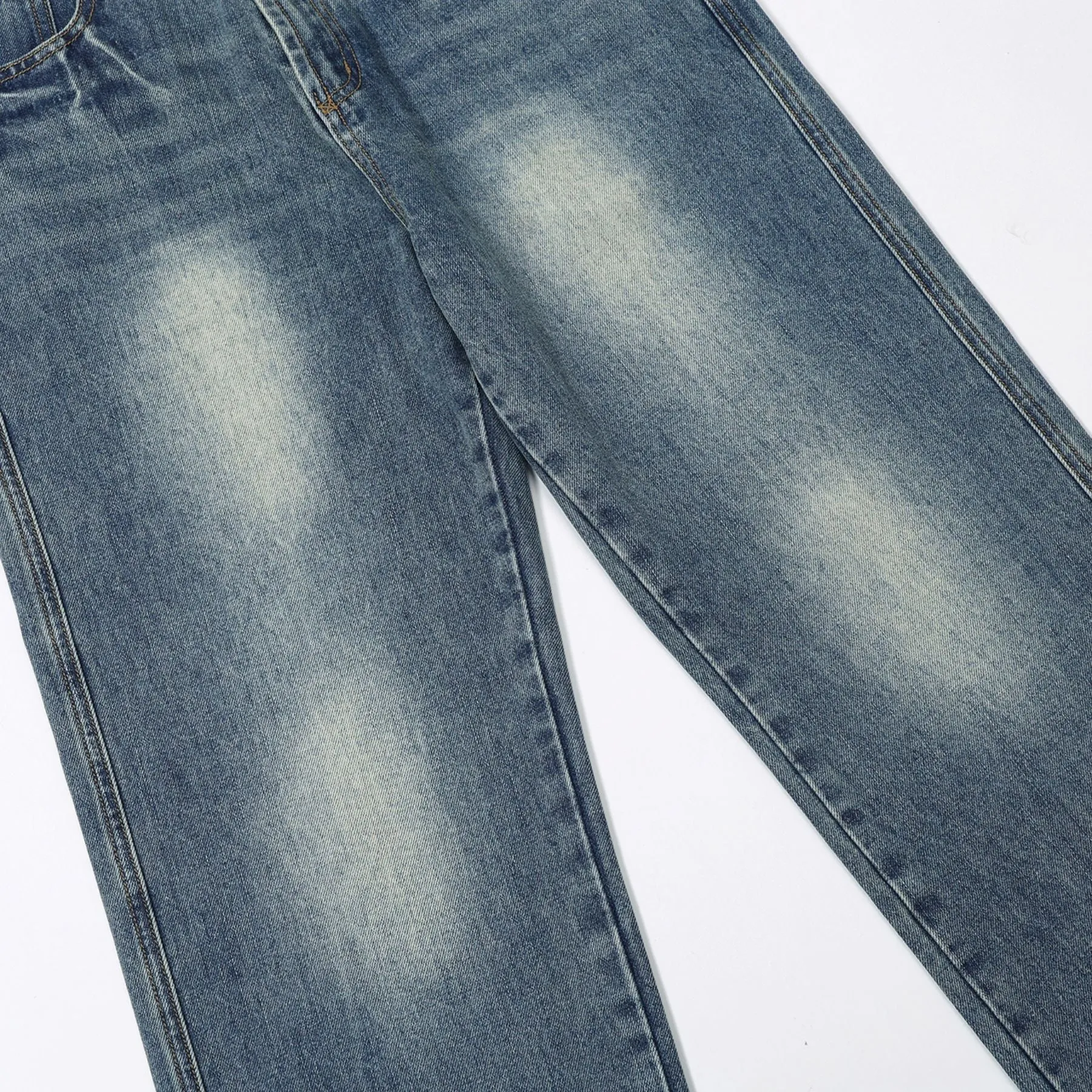 Cleanfit Baggy Washed Faded Jeans