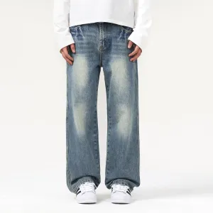 Cleanfit Baggy Washed Faded Jeans