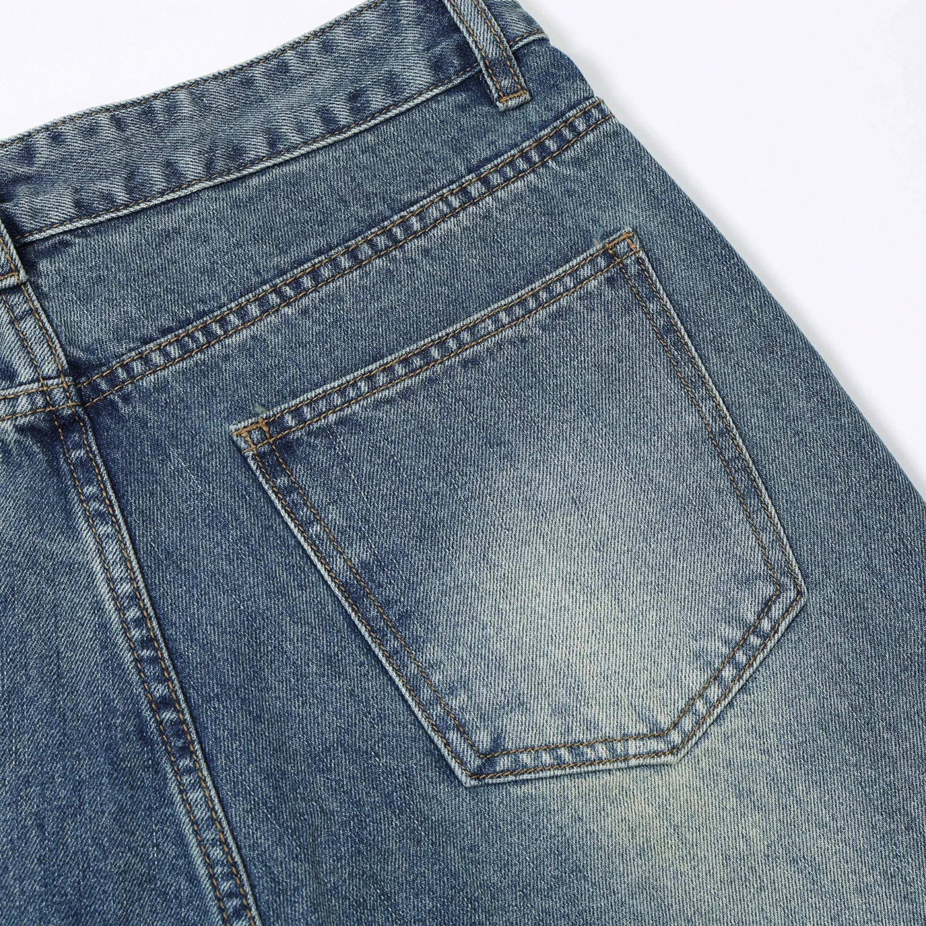 Cleanfit Baggy Washed Faded Jeans